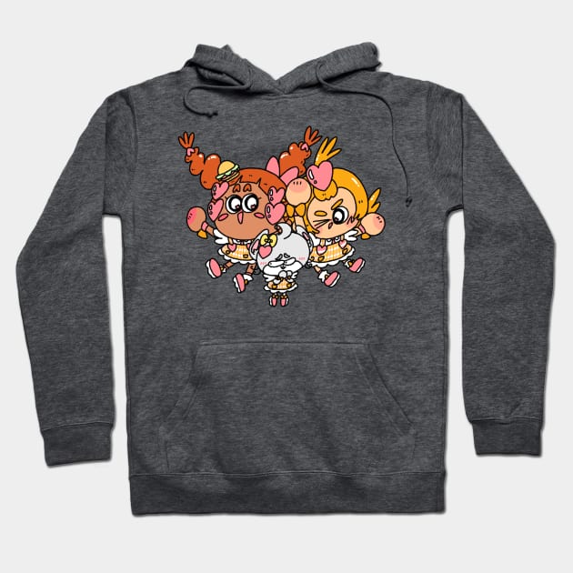 Doki Doki Teamwork! Hoodie by Ebony Sanders